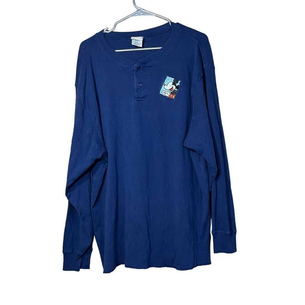 Disneyโ StoreโMensย EmbroideredโMickeyโMouseโHenleyโLongโSleeveโTop